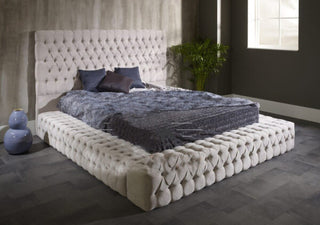 Anastasie Half White Ambassador Chesterfield Bed Frame