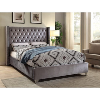 latest design Myrah Curved Wingback Bed Frame