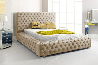 Cream color Design of Isla Ambassador Chesterfield Deluxe Bed Frame