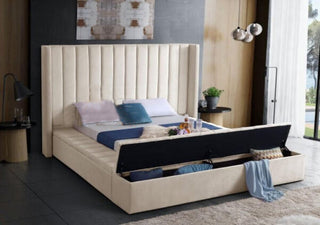 Zoe Winged Storage Bed
