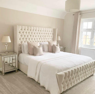 White Style Venice Chesterfield Bed Frame Bespoke Range