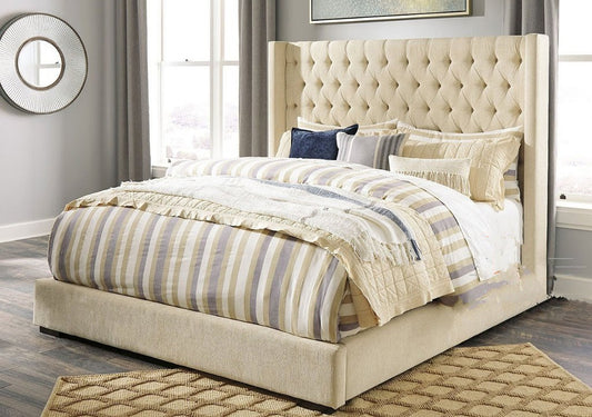 latest new skin design Oliver Padded Wingback bed frame