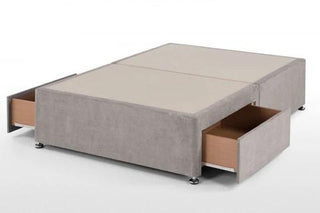 divan drawer Salena Padded Wingback Platform Bed Frame